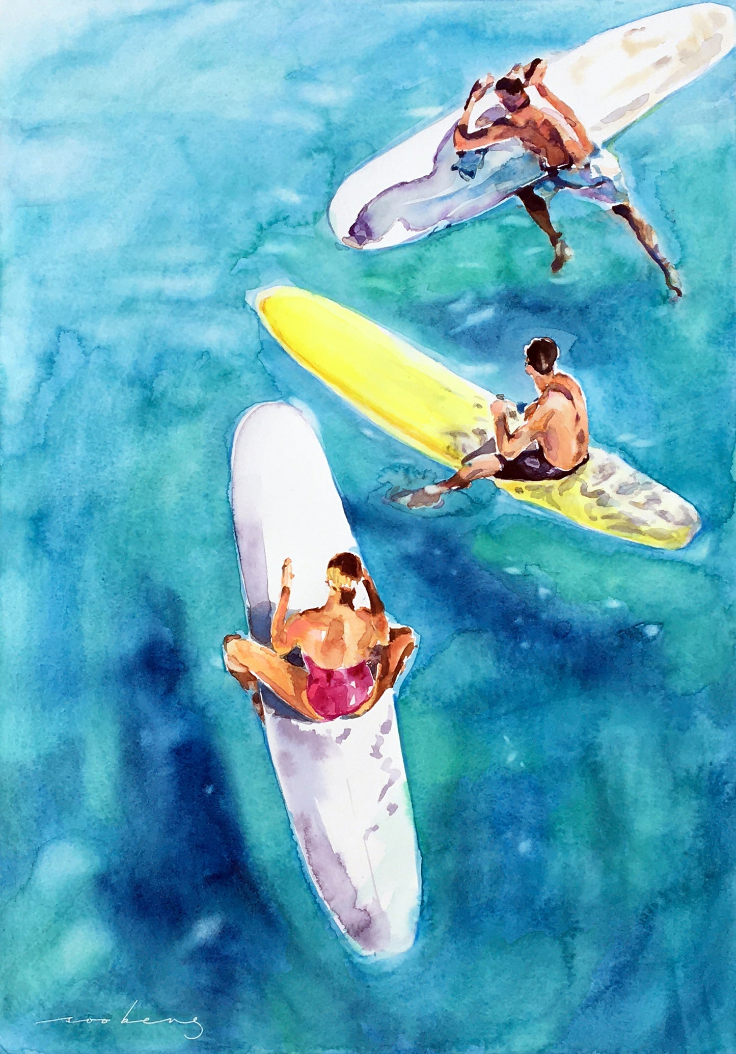 Surfers Hang Out